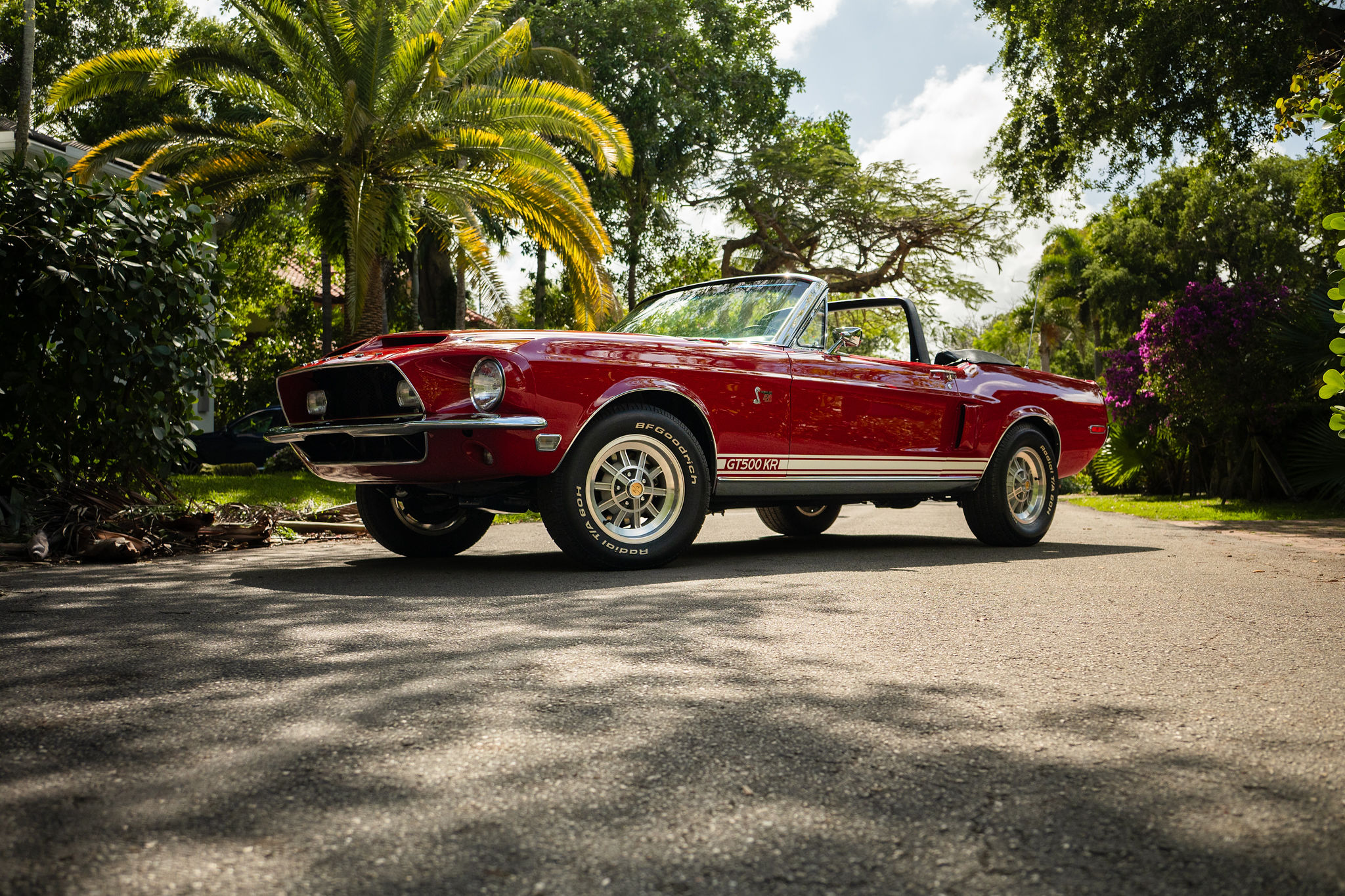 1968 Shelby GT500KR convertible in Candy Apple Red