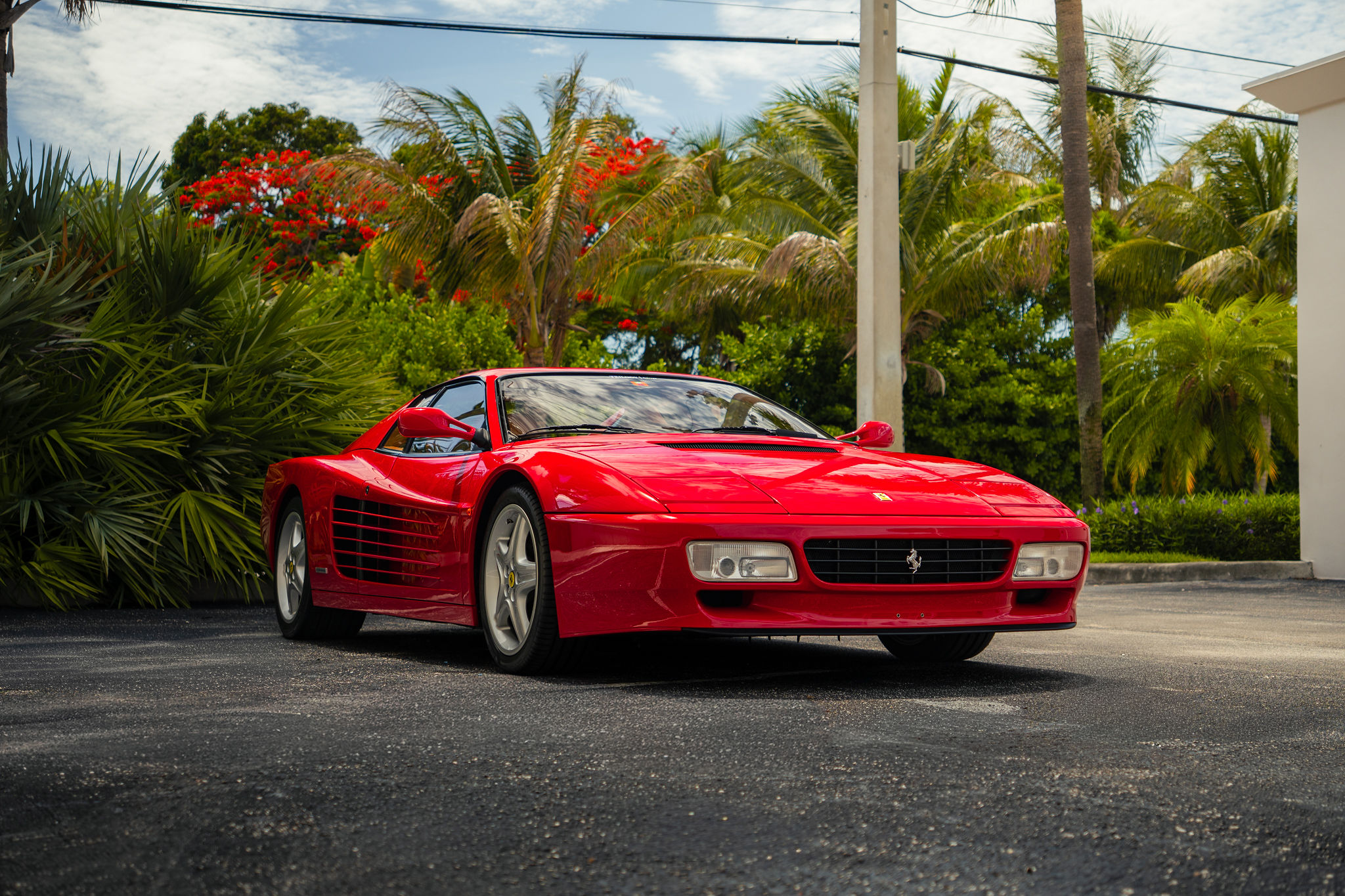 1994 Ferrari 512 TR inside Trilogy Garage