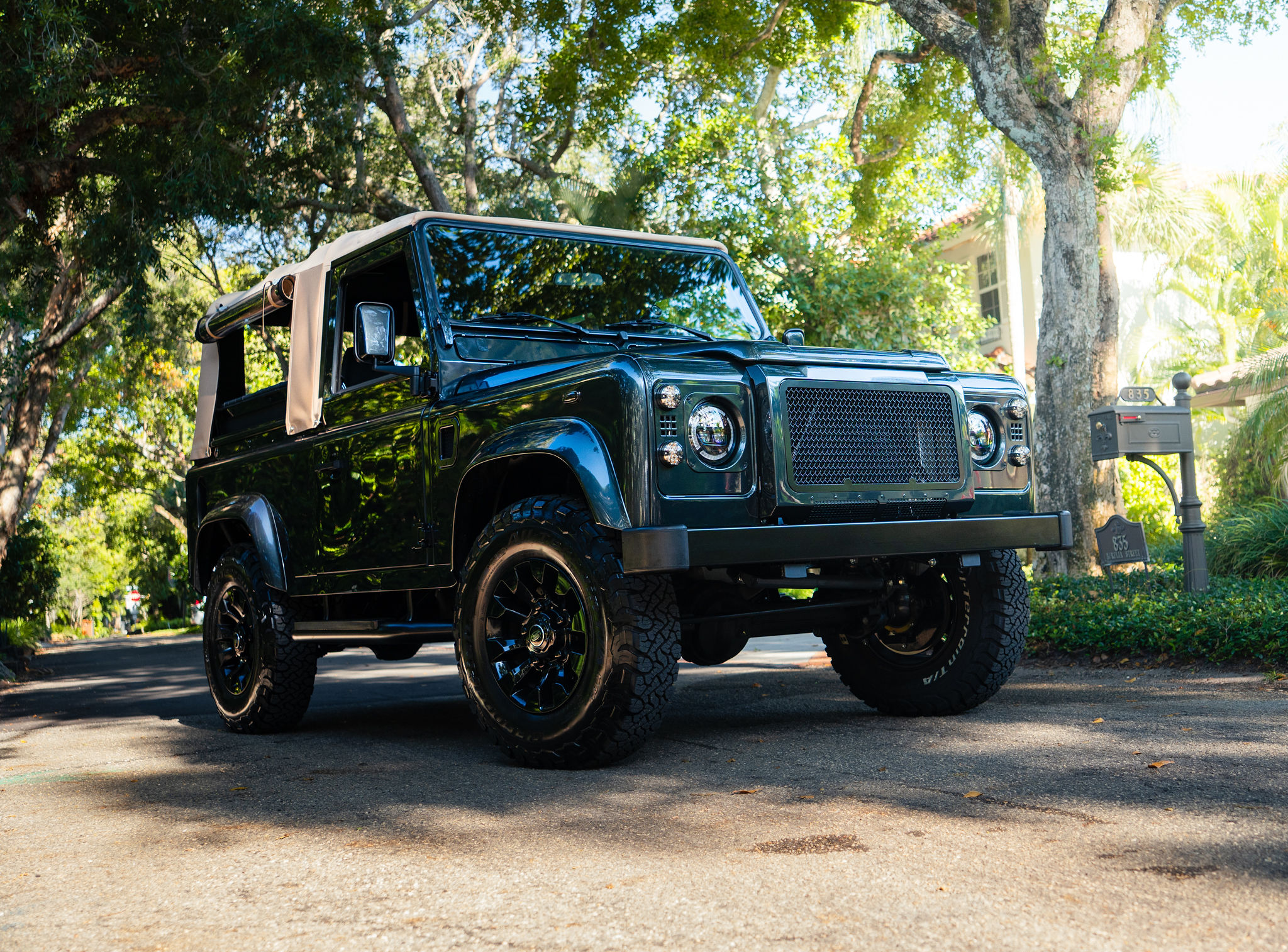 1998 Land Rover Defender 90 City Black Edition finished in Black over Black