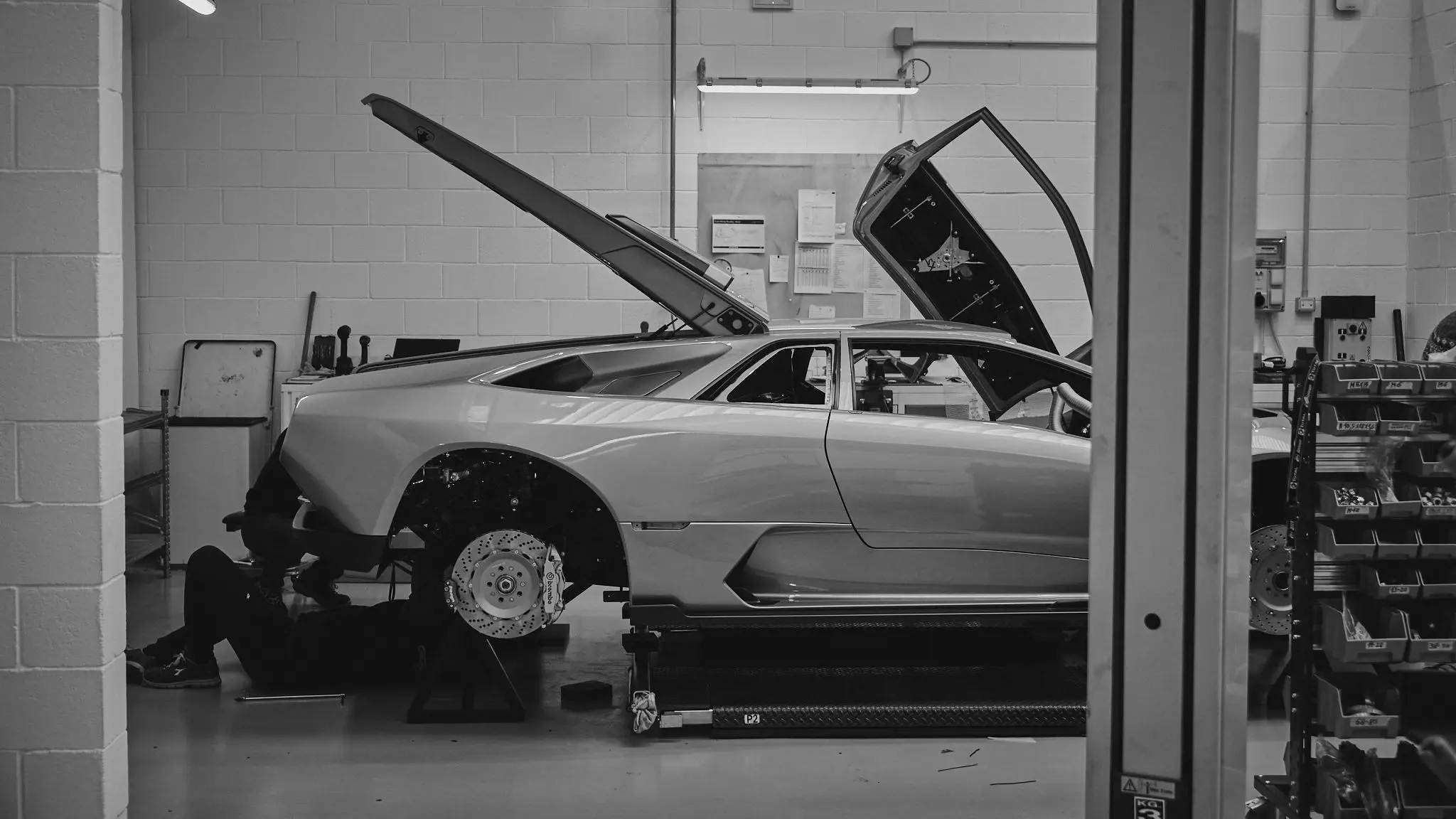 Eccentrica under development in the workshop